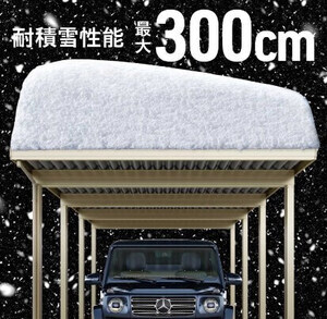 YKK カーポート「ジーポートPro」耐積雪最大300cm